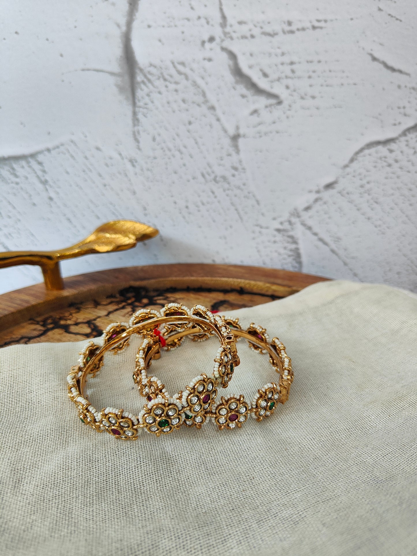 Navratan Bangle Set 2.6 Size