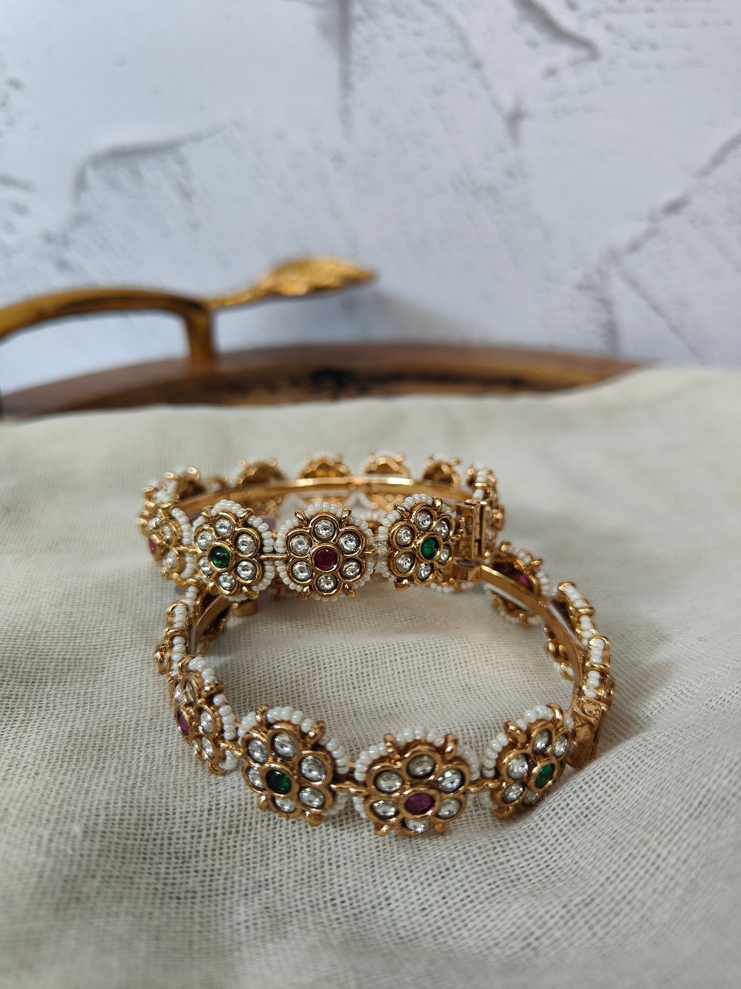 Navratan Bangle Set 2.6 Size