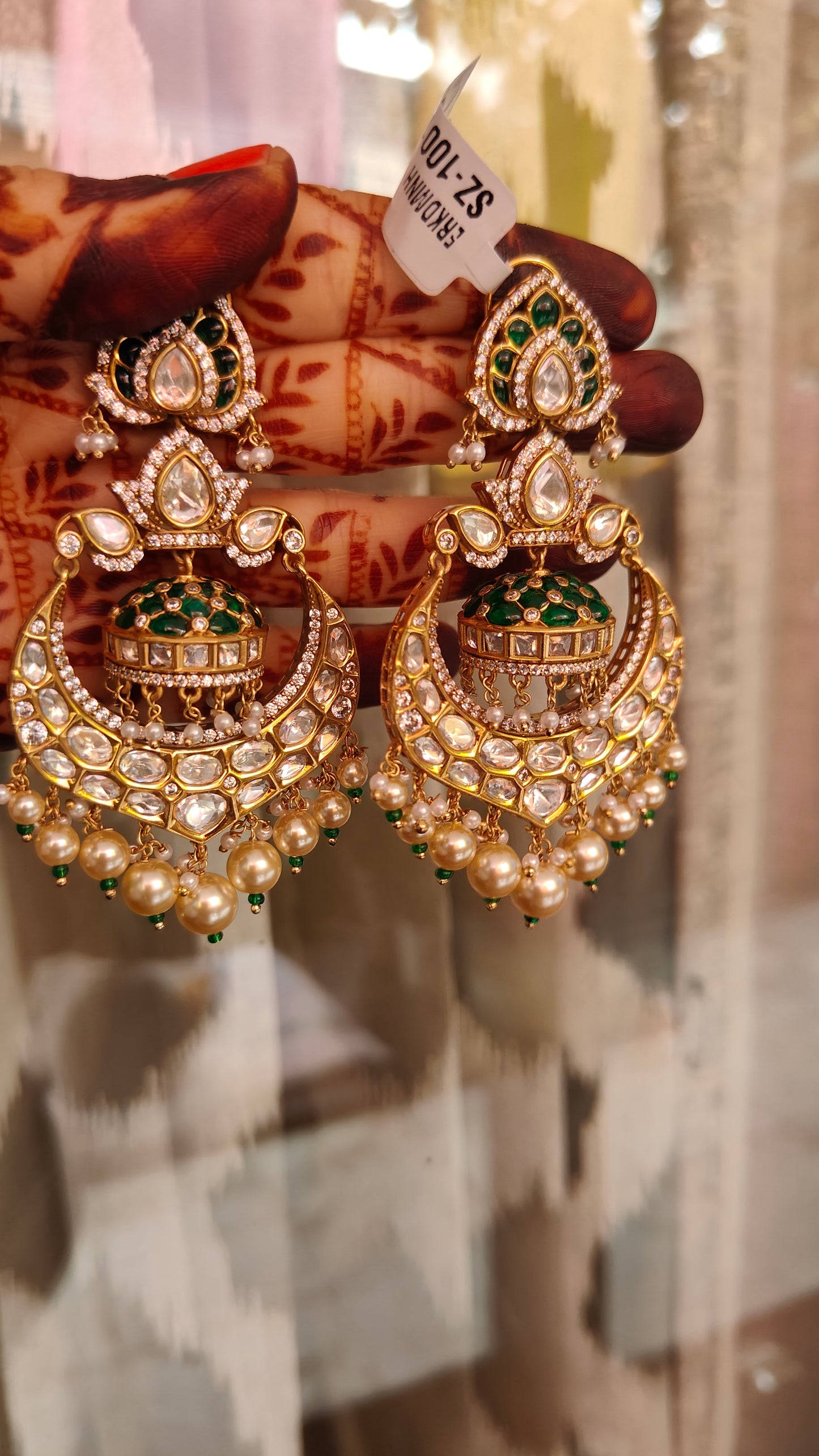 Luxe- Sunehri Jhumkas in 18kt Gold Polish