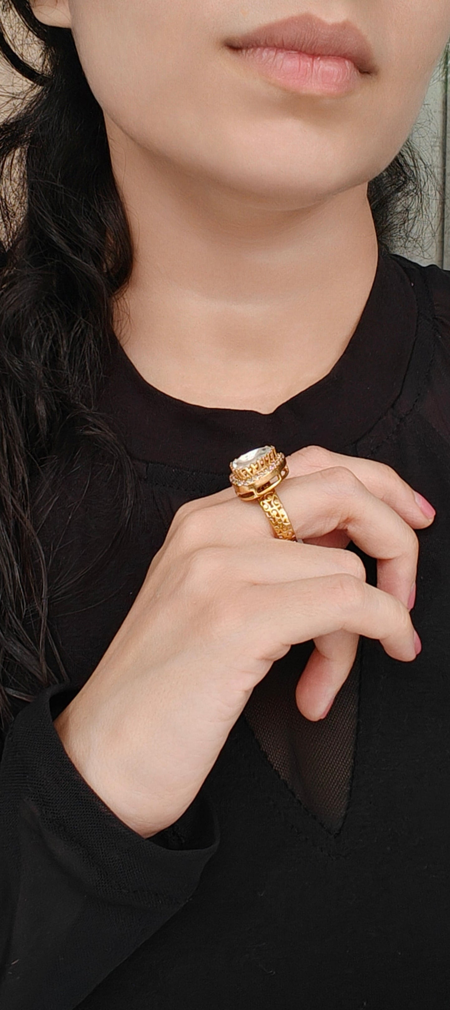 Purvi Polki Ring
