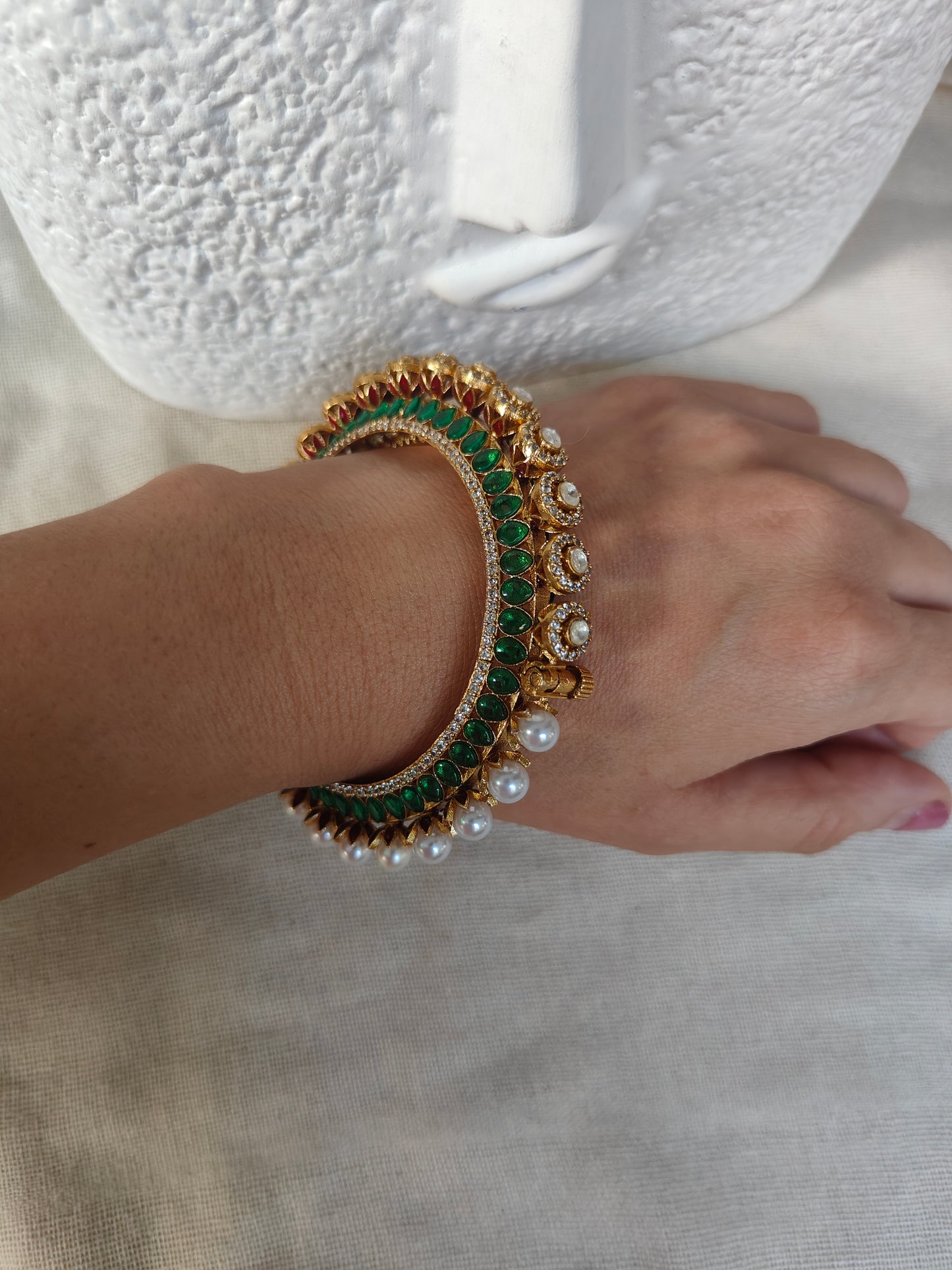 Amrapali Bangle- Bottle Green