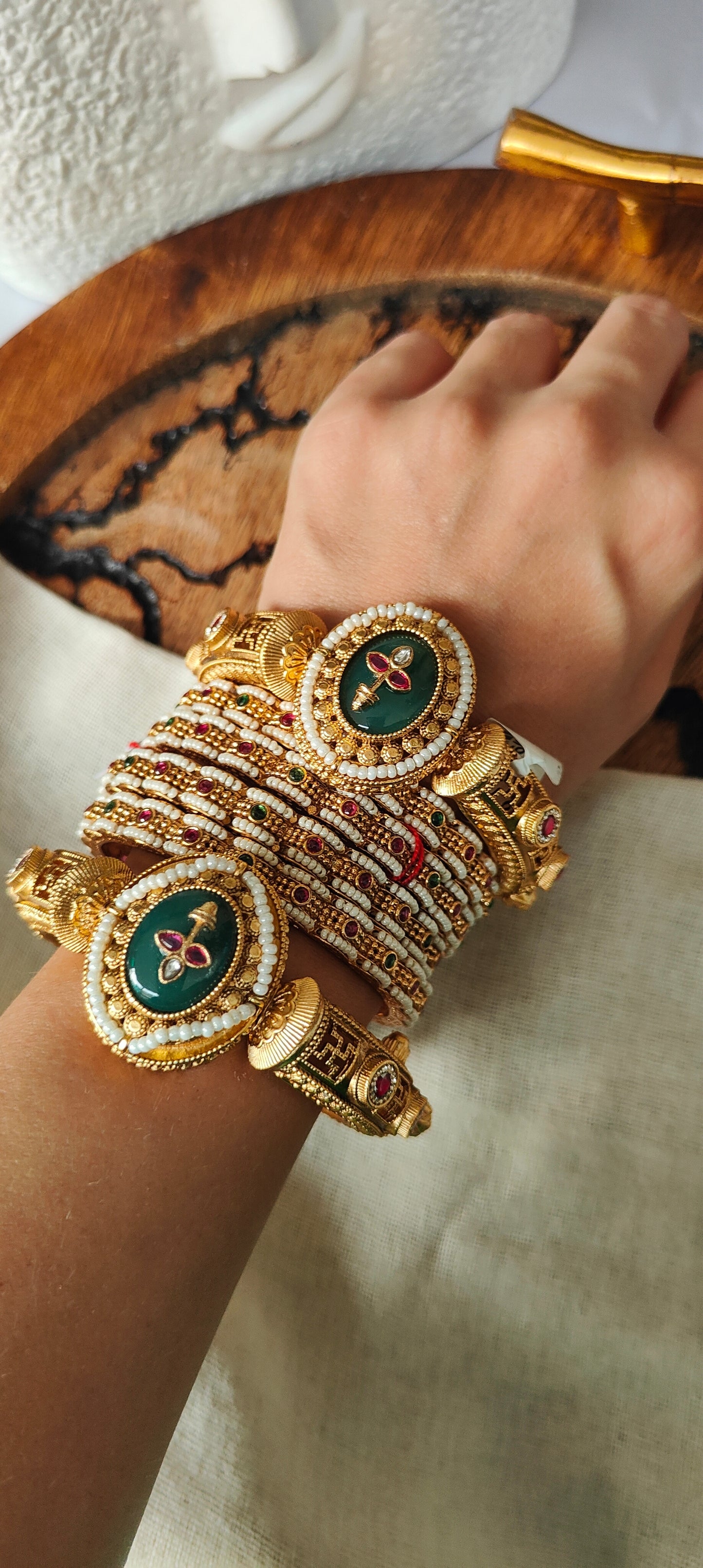 Swastik Bangles (Pair of Bangles)