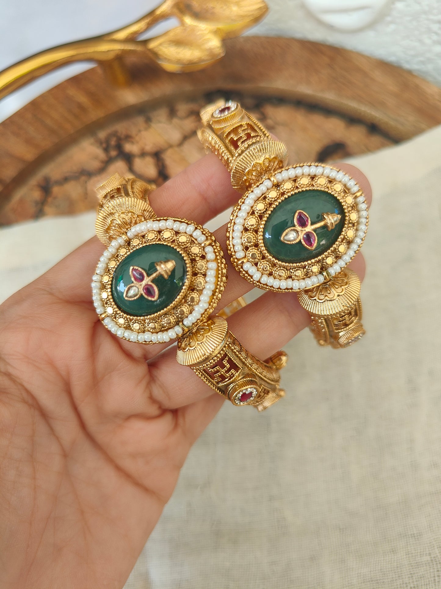 Swastik Bangles (Pair of Bangles)
