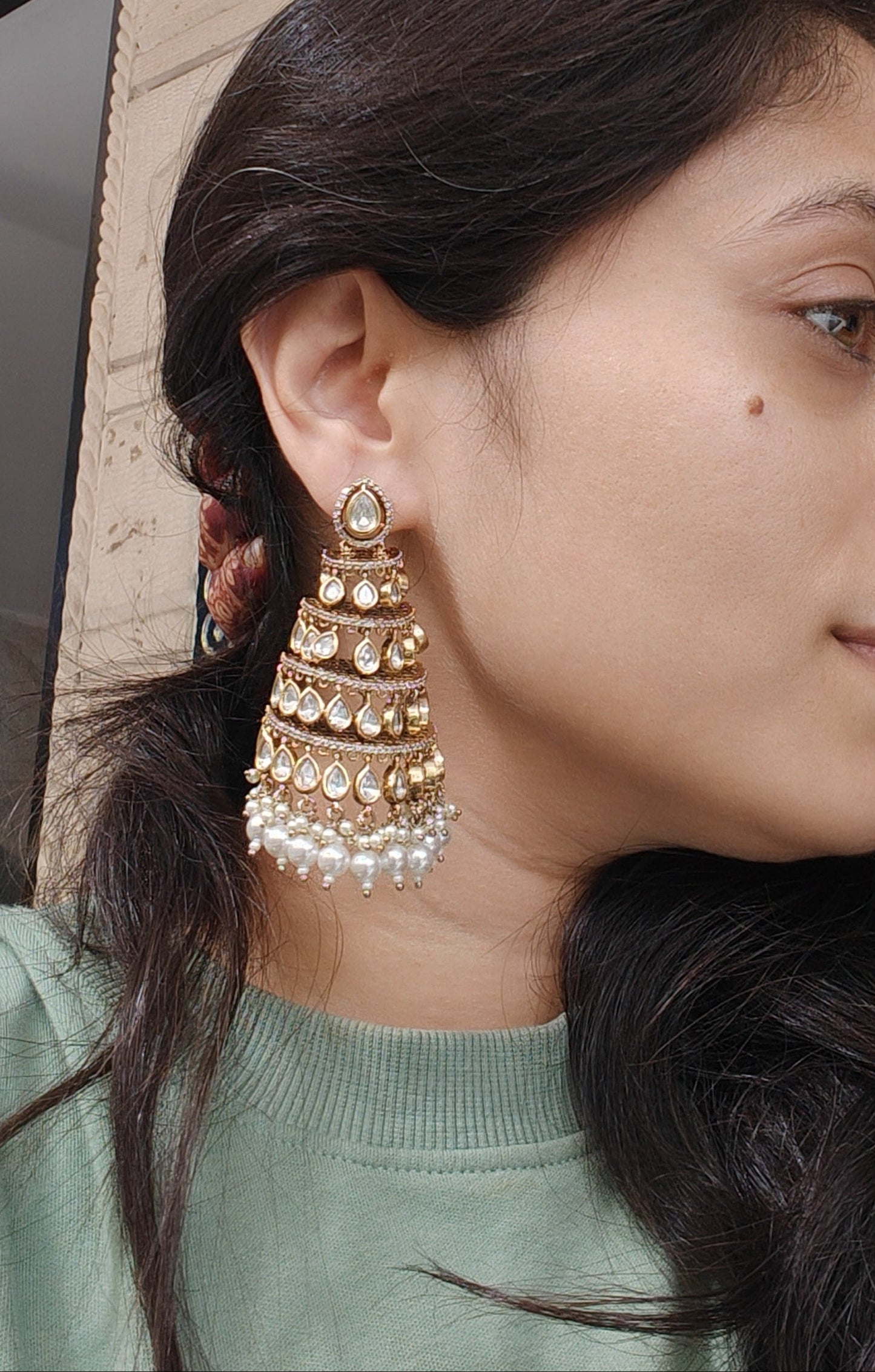 Amira Kundan Jhumka Earrings