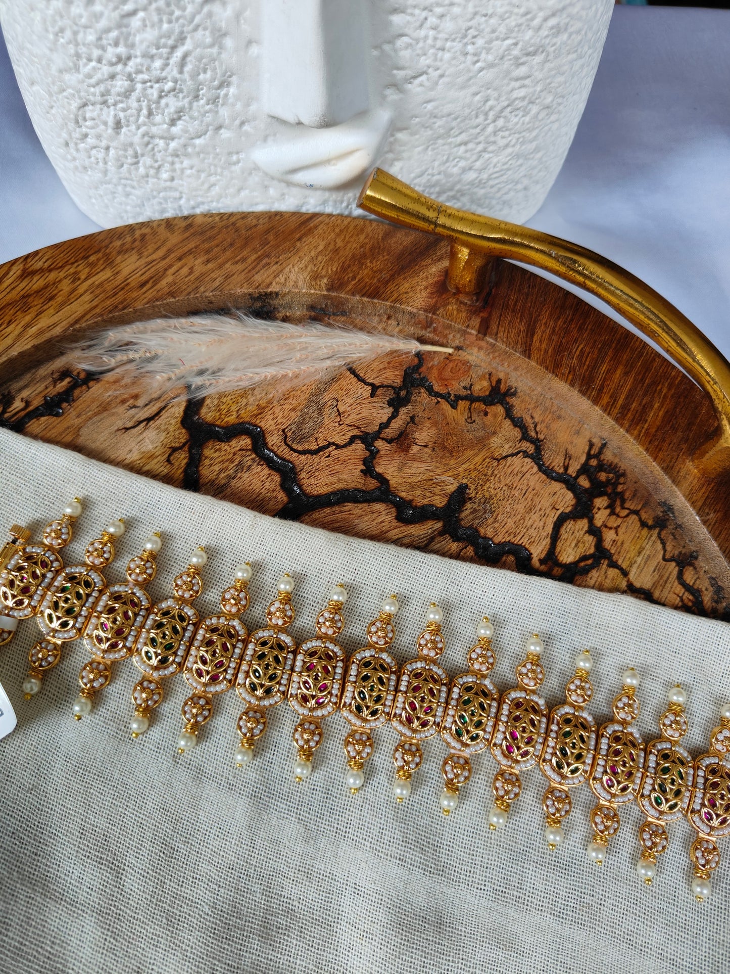 Zeenat Gold Bracelet