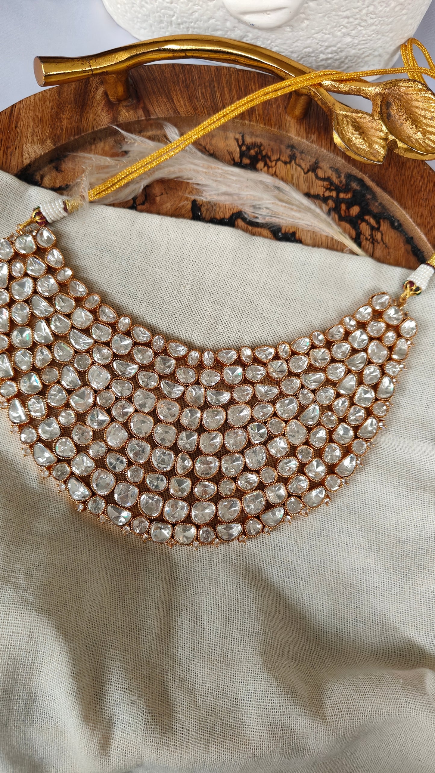 Limited Edition Sehra Uncut Polki Choker with Earrings