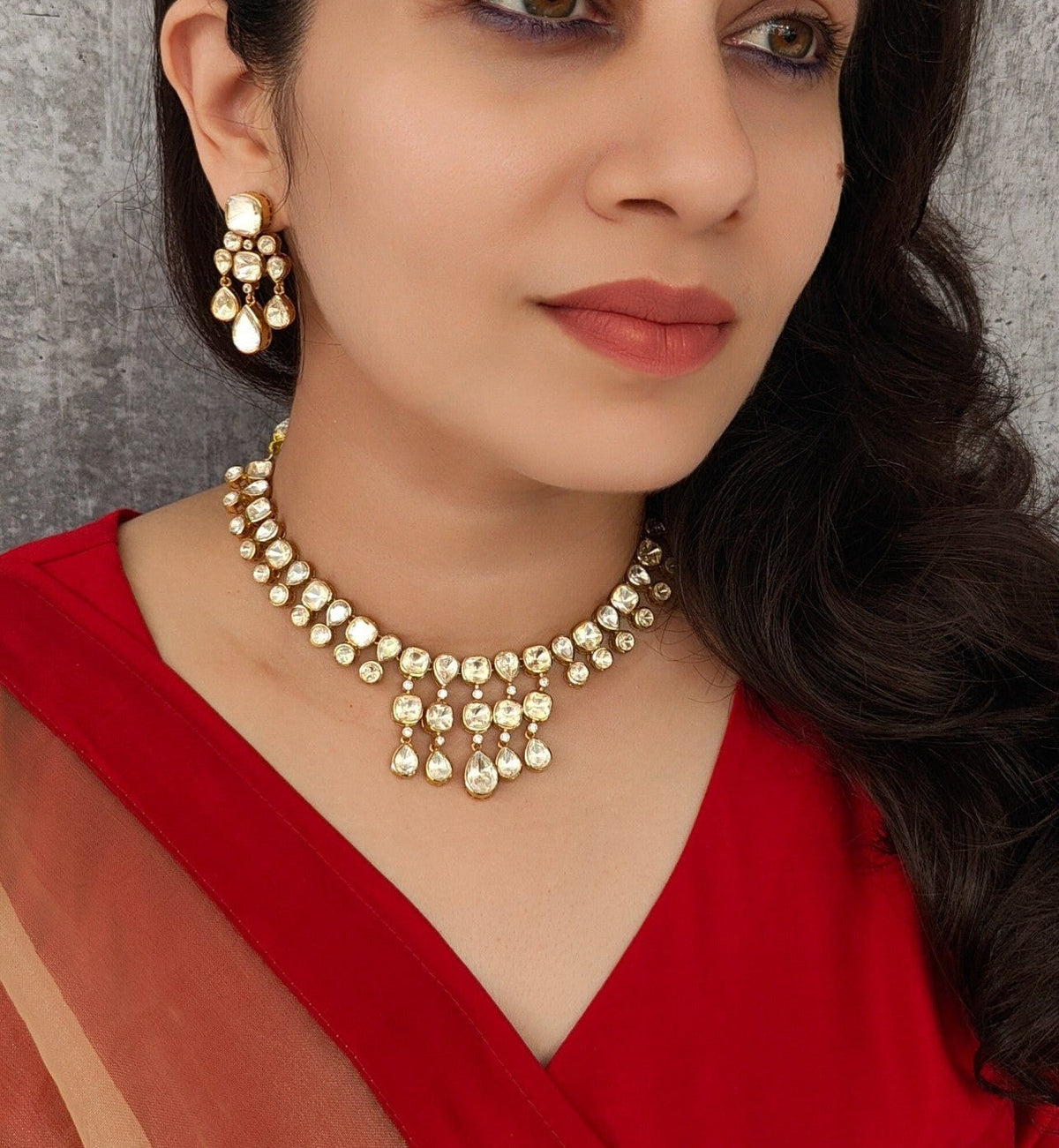Saanjh Polki Choker Set