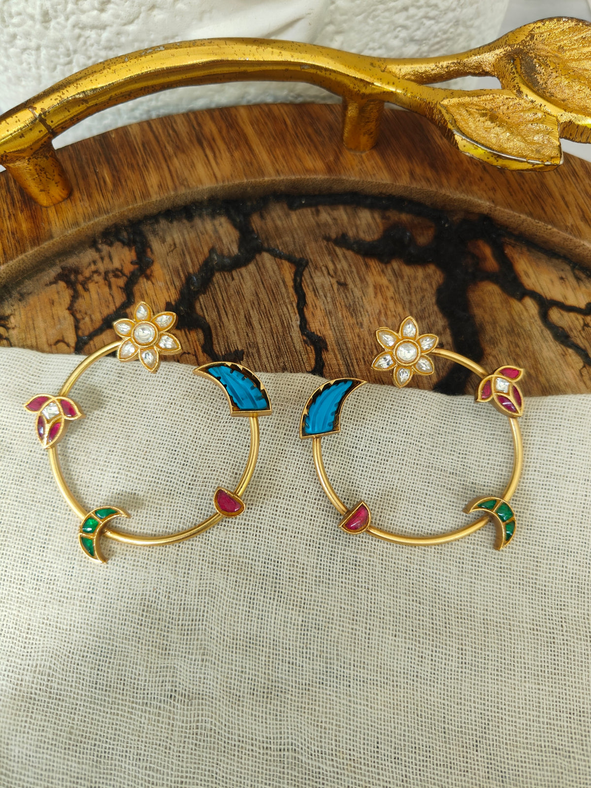 Chaand Tara Open Hoop Earrings