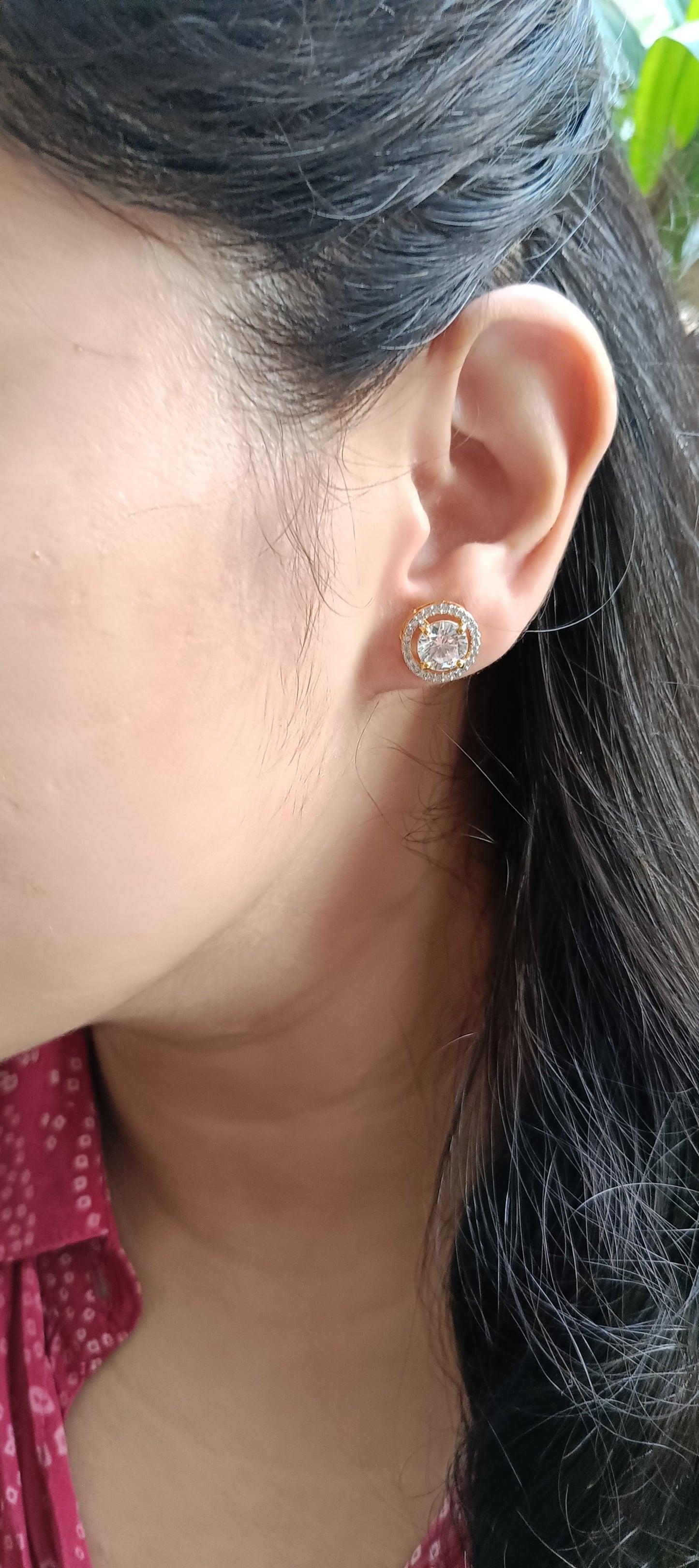 Clara Solitaire Stud Earrings