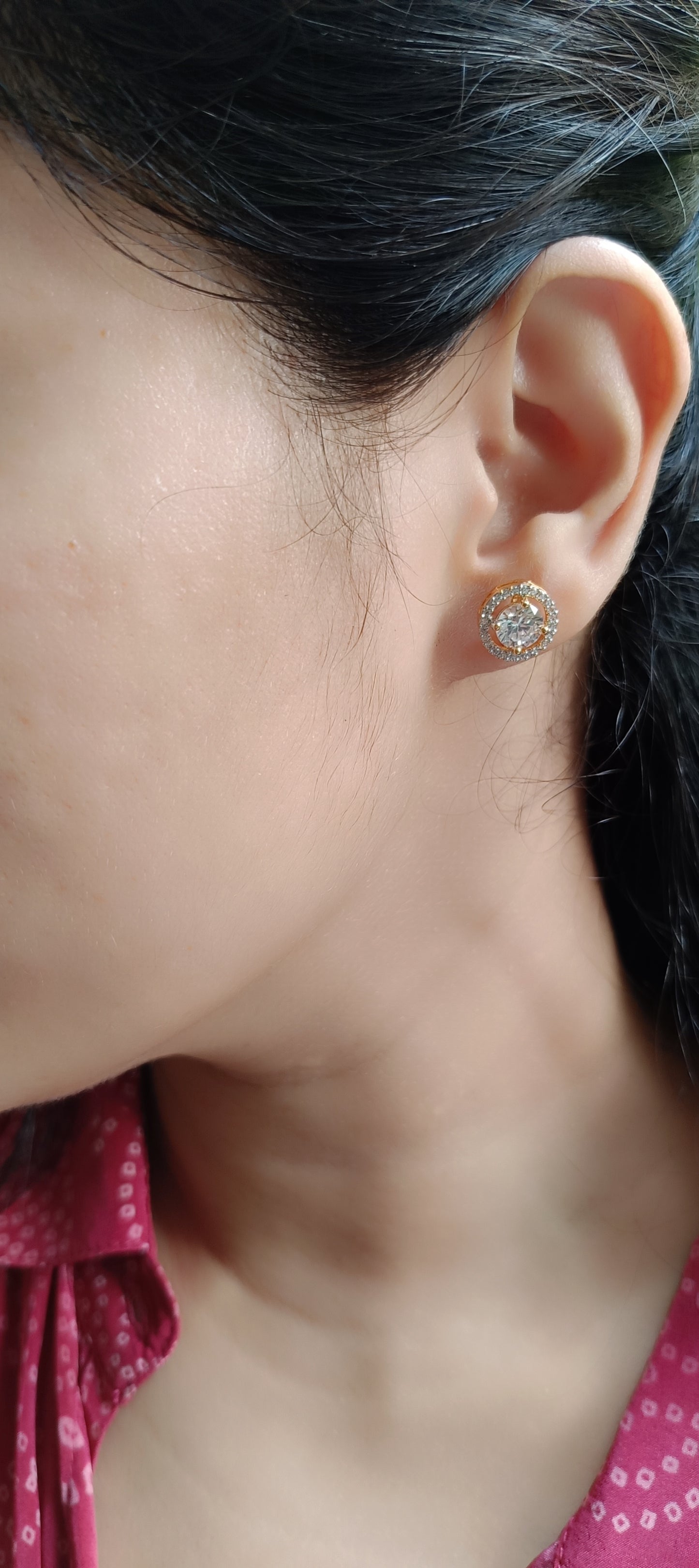 Clara Solitaire Stud Earrings