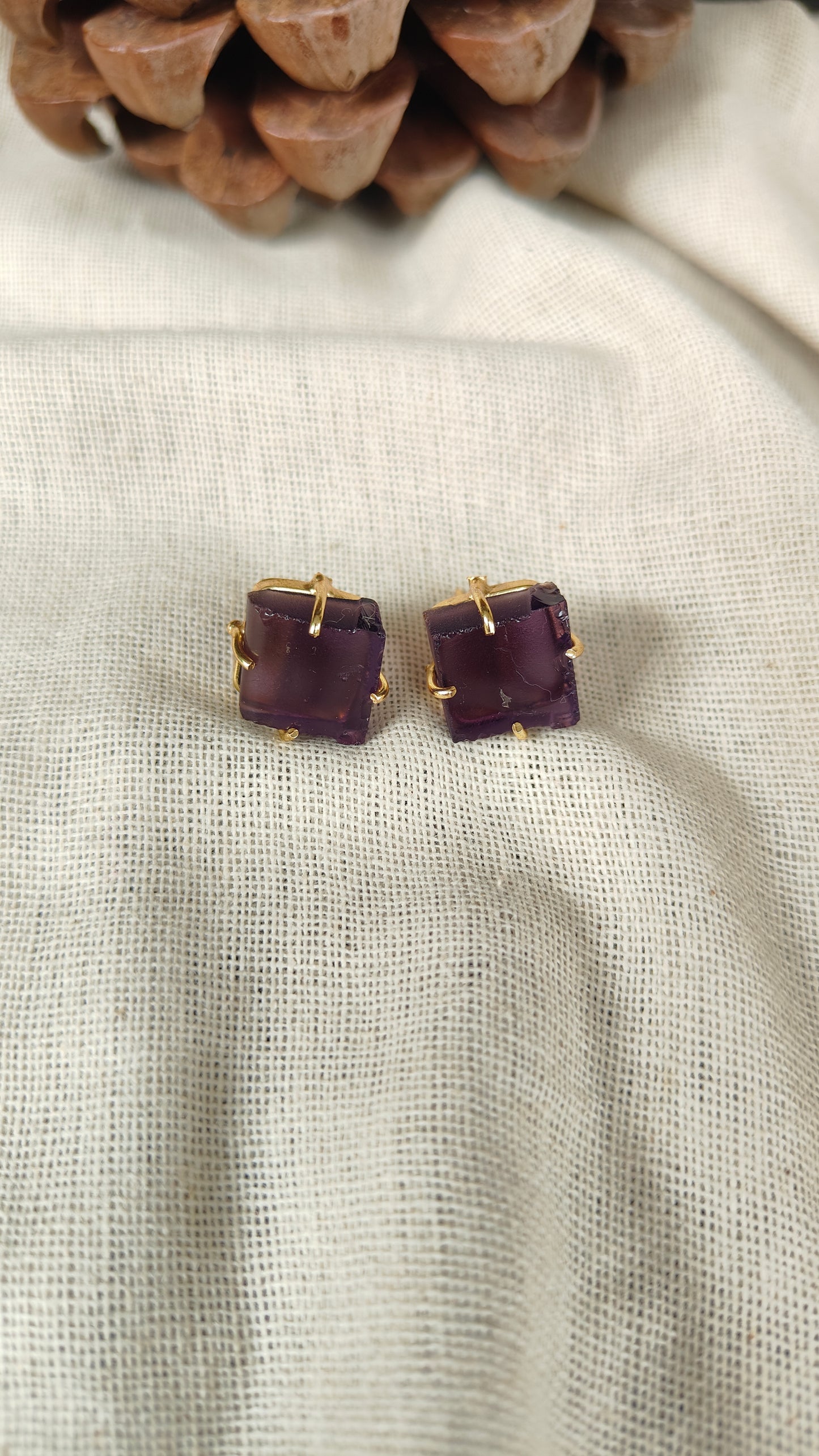 Shiva Crystal Studs