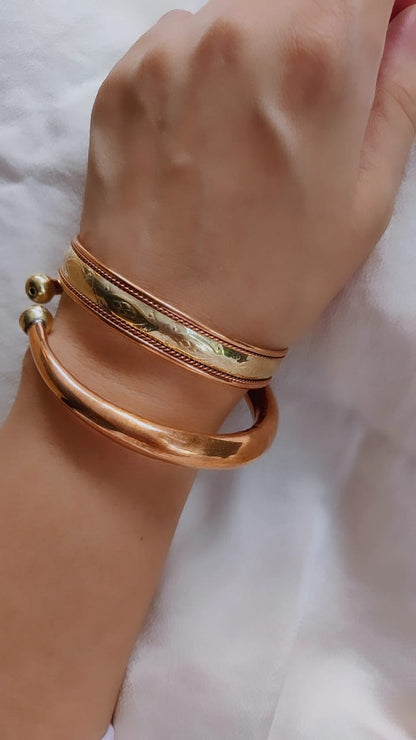 Brass Bangle Self