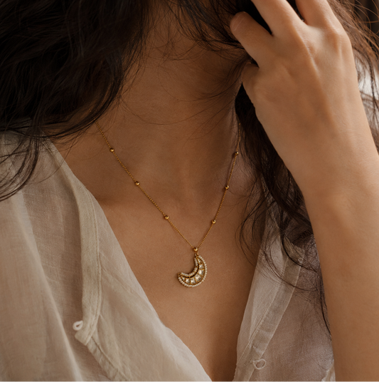 Chandrika Crescent Necklace
