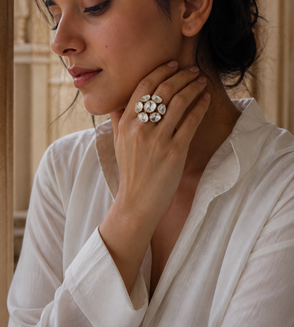 Saral Polki Ring