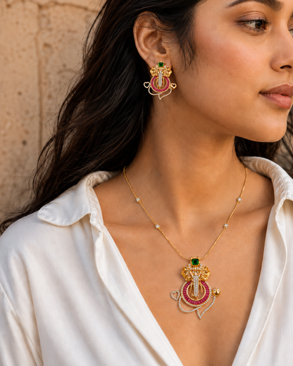 Vighnaharta Necklace Set