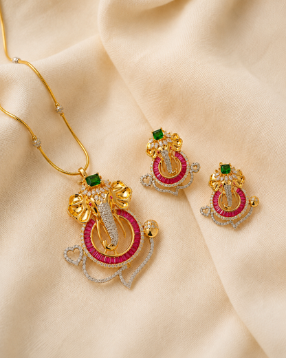Vighnaharta Necklace Set