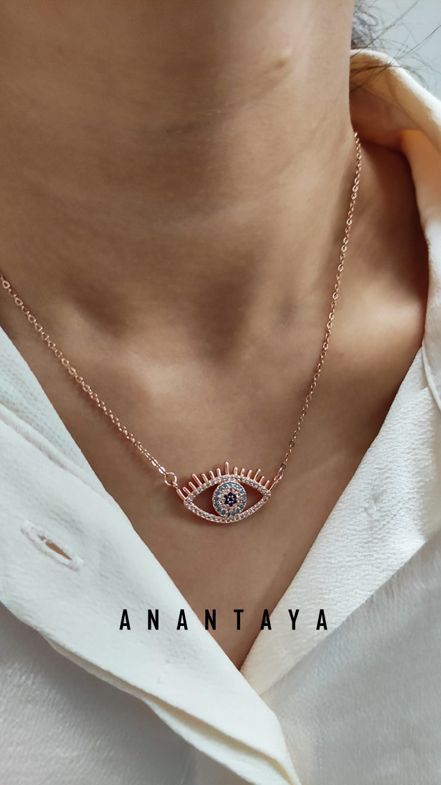 Evil Eye Half Sun Neckpiece