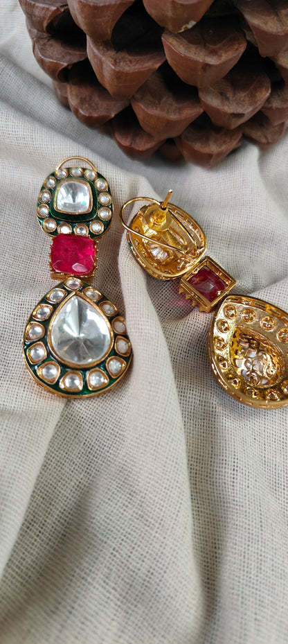 Shibori Polki Danglers