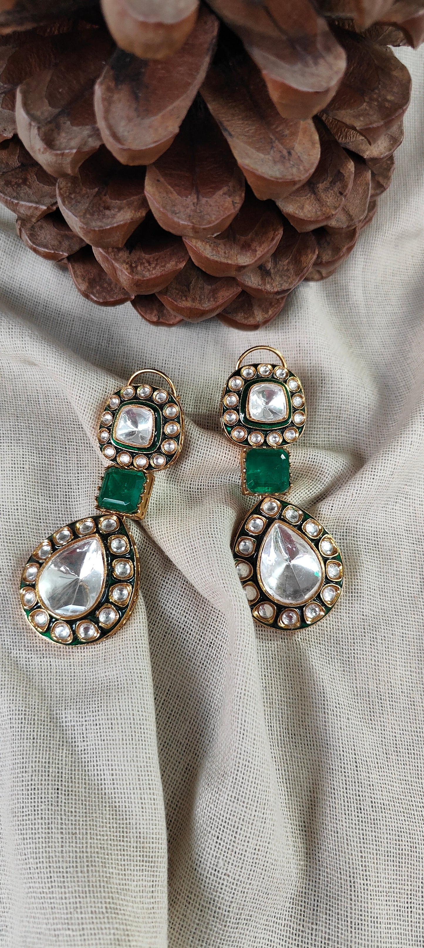 Shibori Polki Danglers