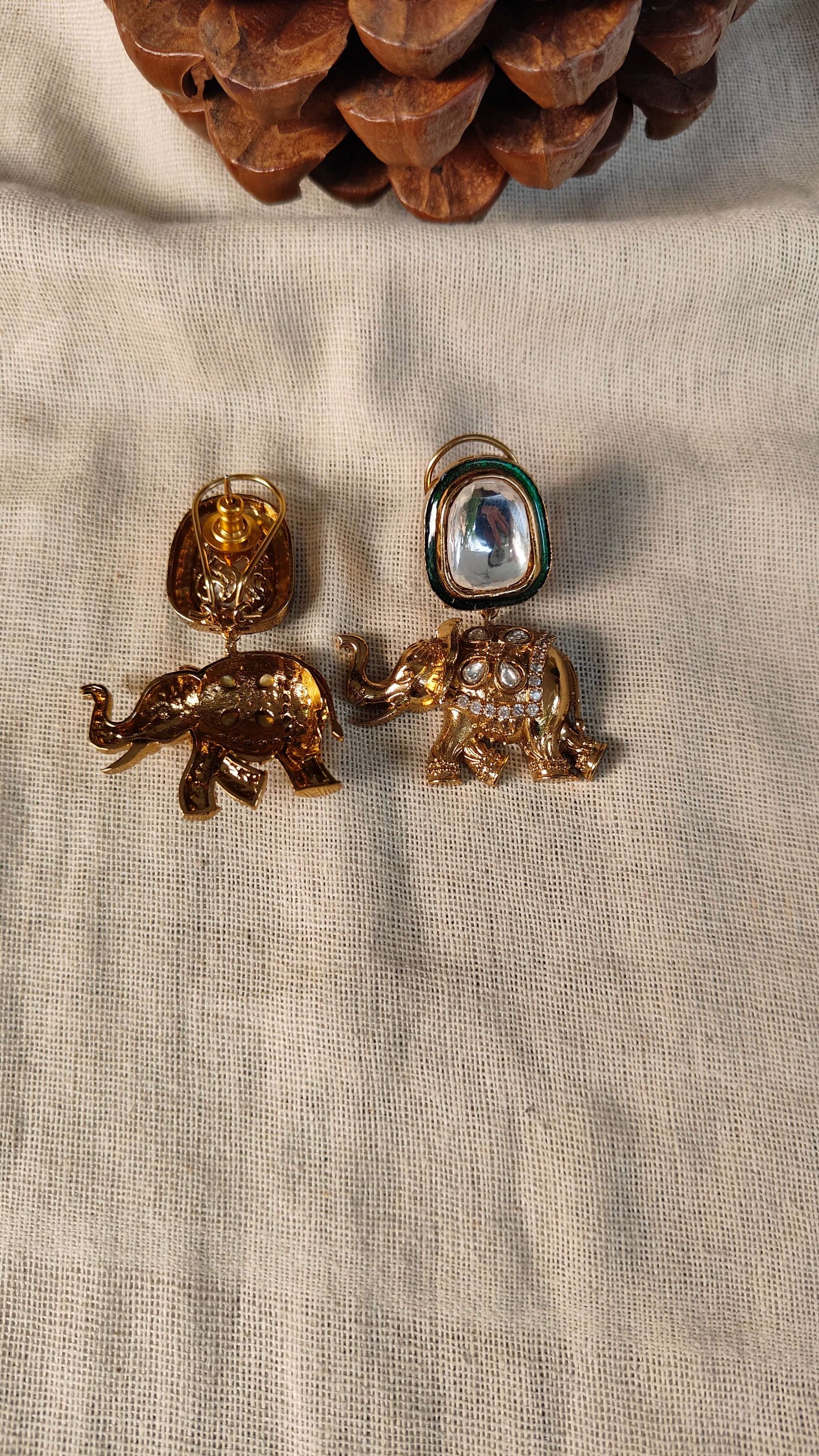 Gajah Polki Jhumkas