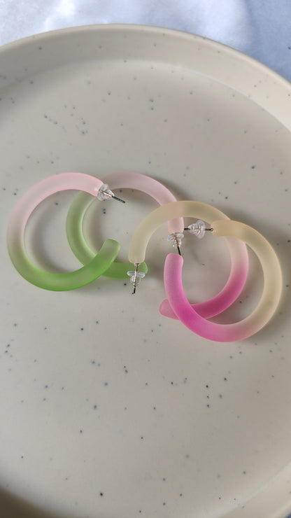 Candy Floss Hoops