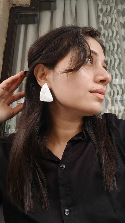 Dual Toned Two Way Earrings