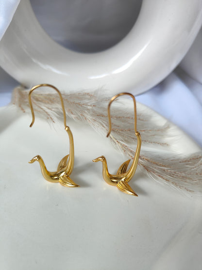 Swan in my Ears Earrings