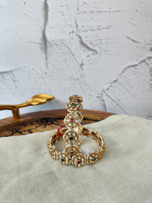 Navratan Bangle Set 2.6 Size