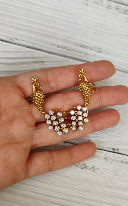 Peacock Earcuff