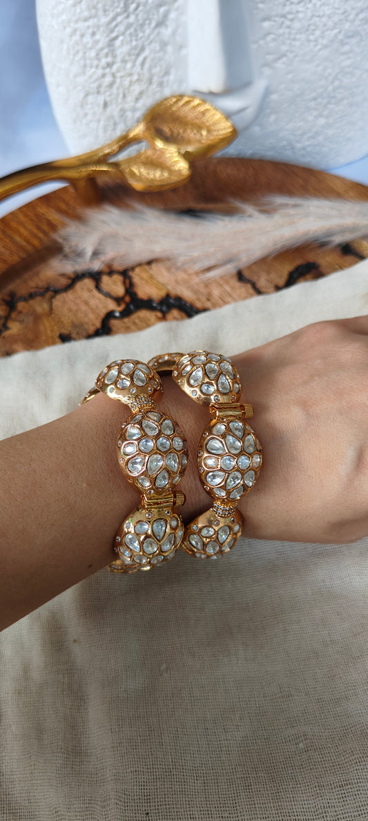Dabka Polki Bangles