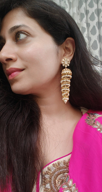 Jhoomar Polki Jhumka