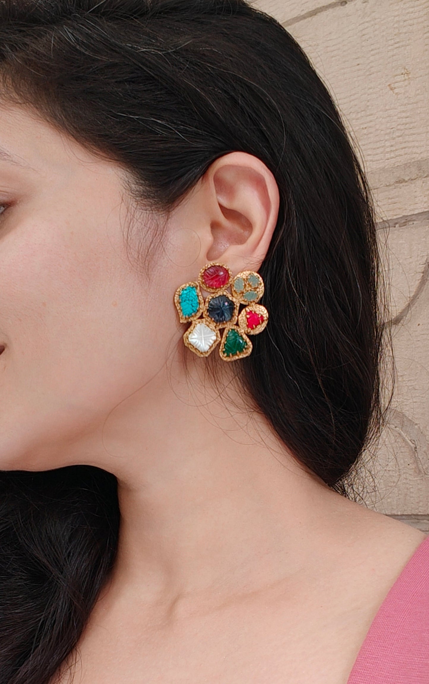 Saba Navratan Studs