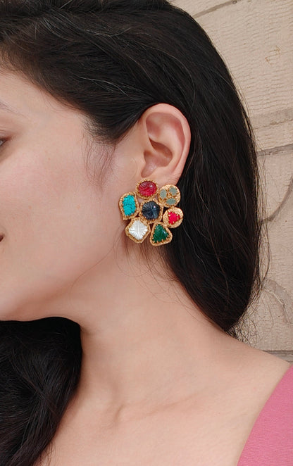 Saba Navratan Studs