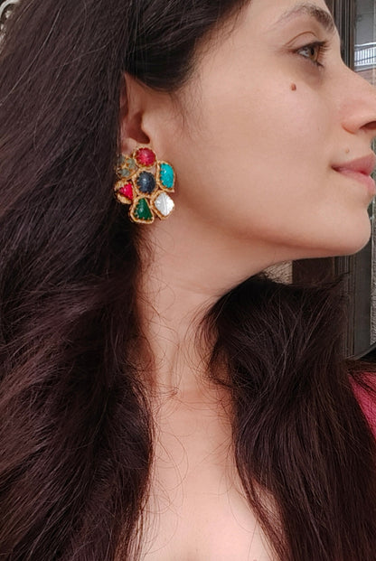 Saba Navratan Studs