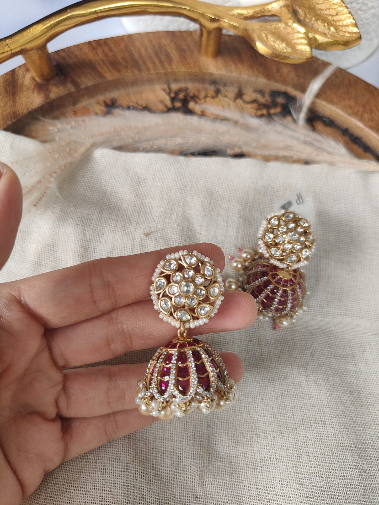 Gulnaz Kundan Jhumkas