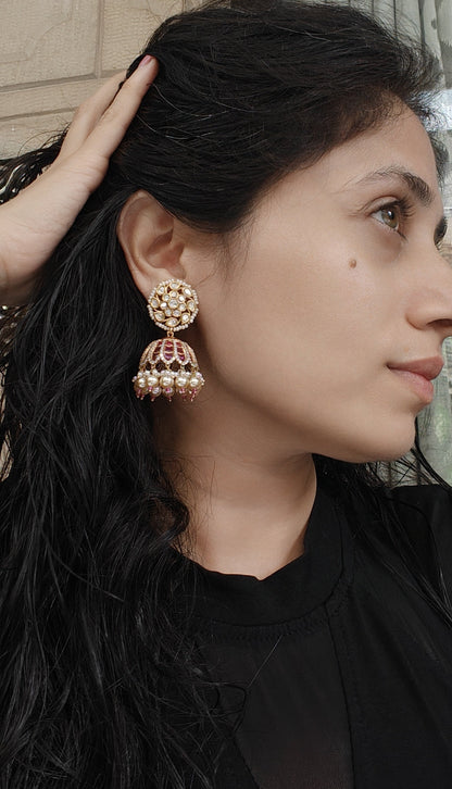 Gulnaz Kundan Jhumkas