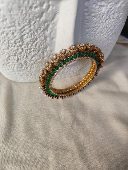 Amrapali Bangle- Bottle Green