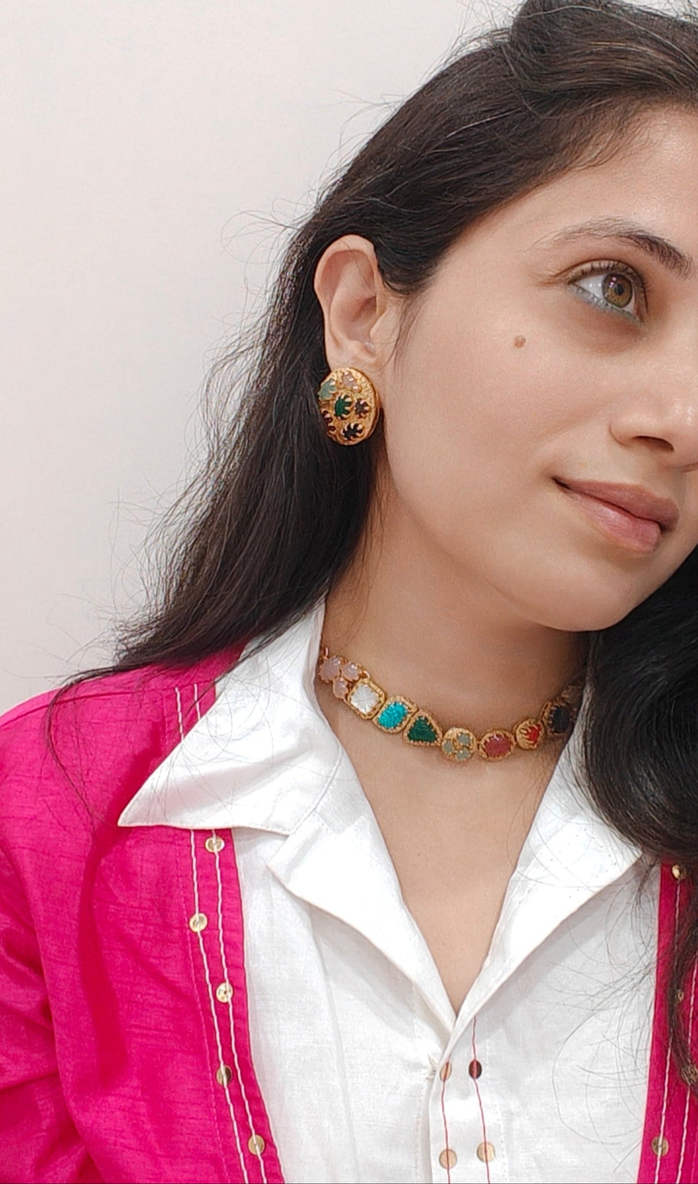 Navratan Stone Choker