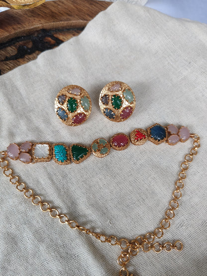 Navratan Stone Choker