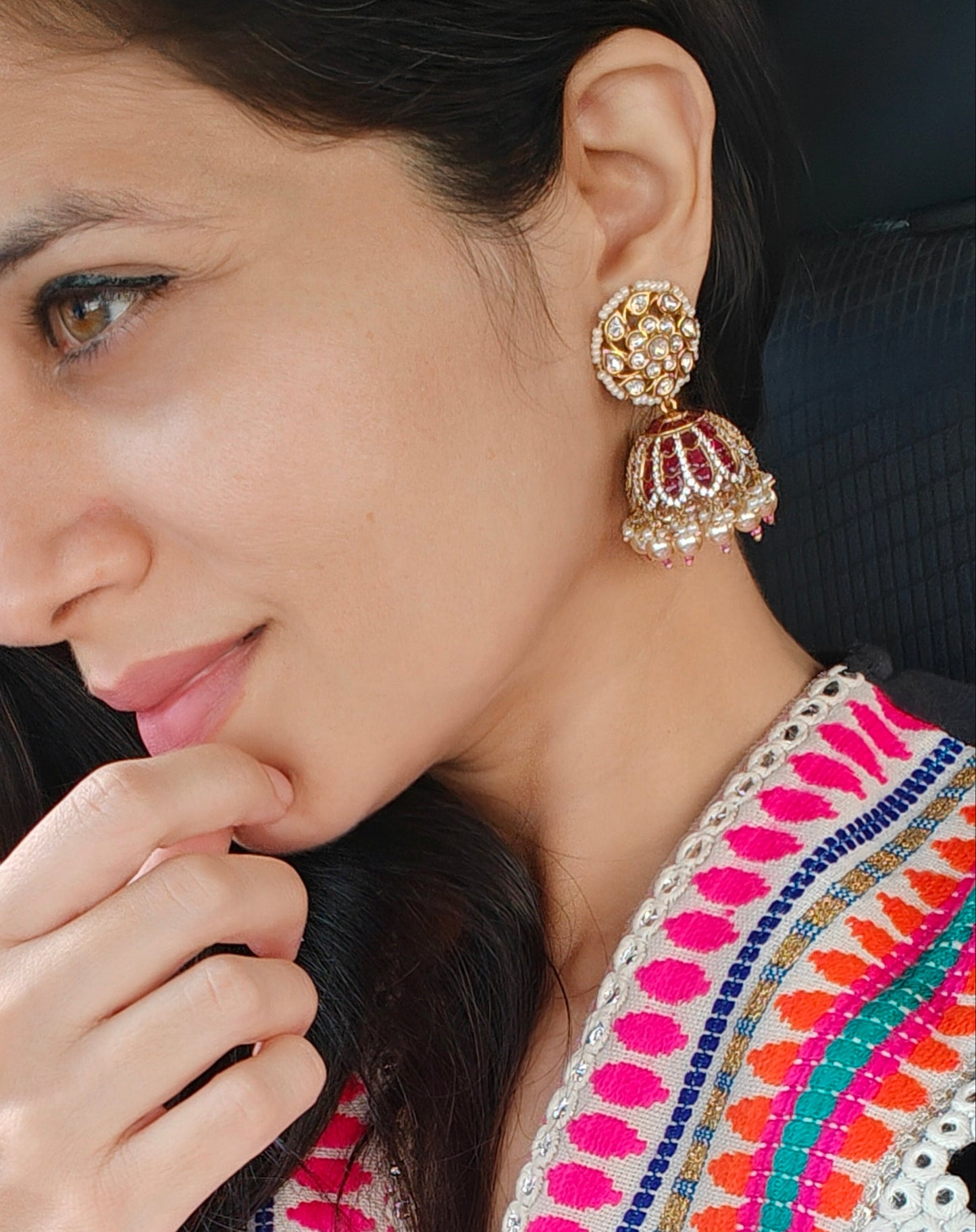 Gulnaz Kundan Jhumkas