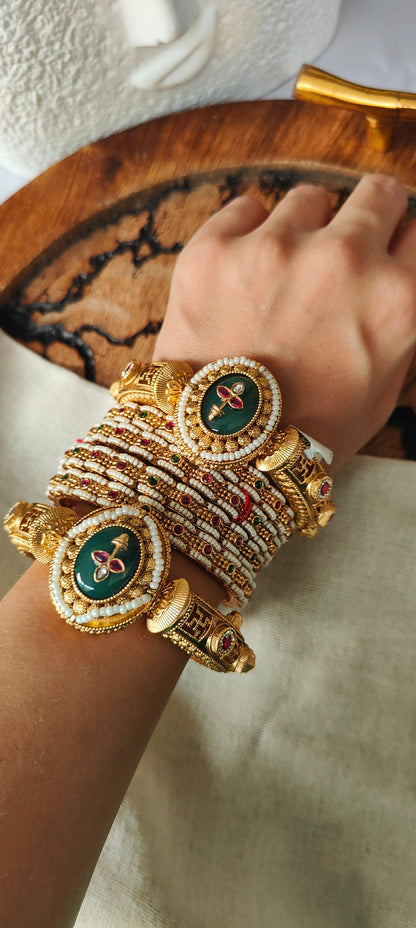 Swastik Bangles (Pair of Bangles)