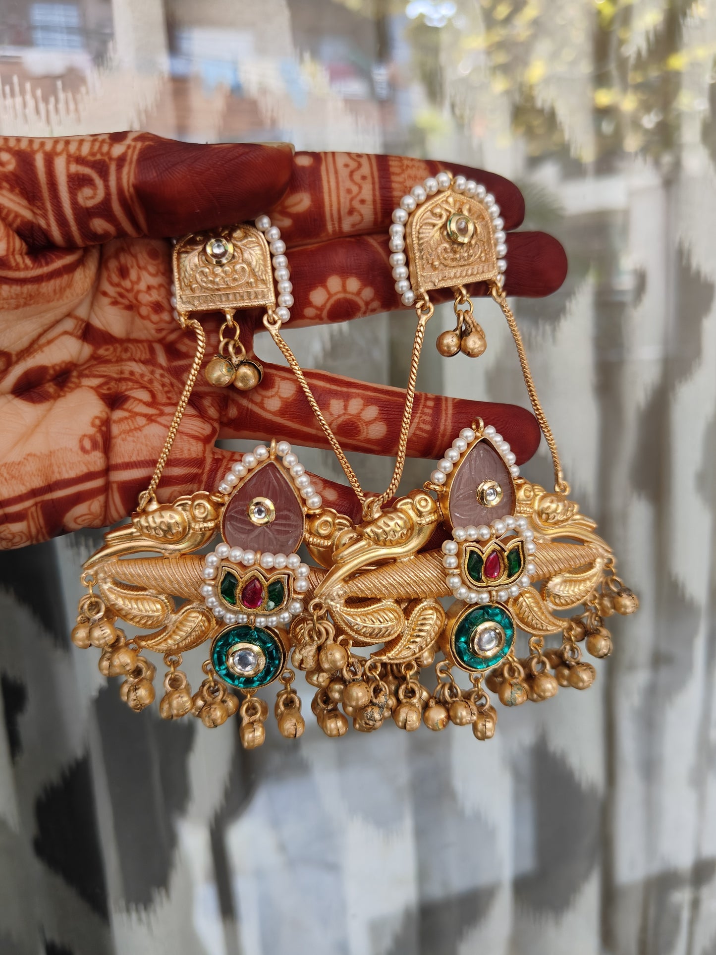 Devanshi Temple Jhumka Earrings