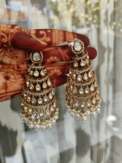 Amira Kundan Jhumka Earrings