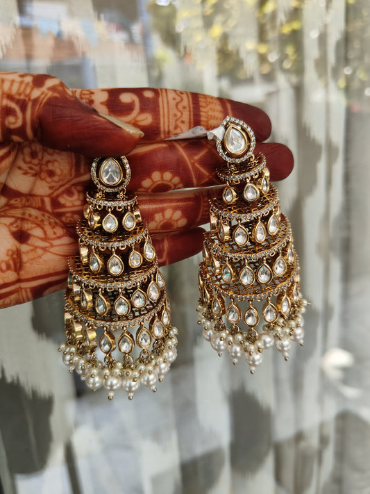 Amira Kundan Jhumka Earrings