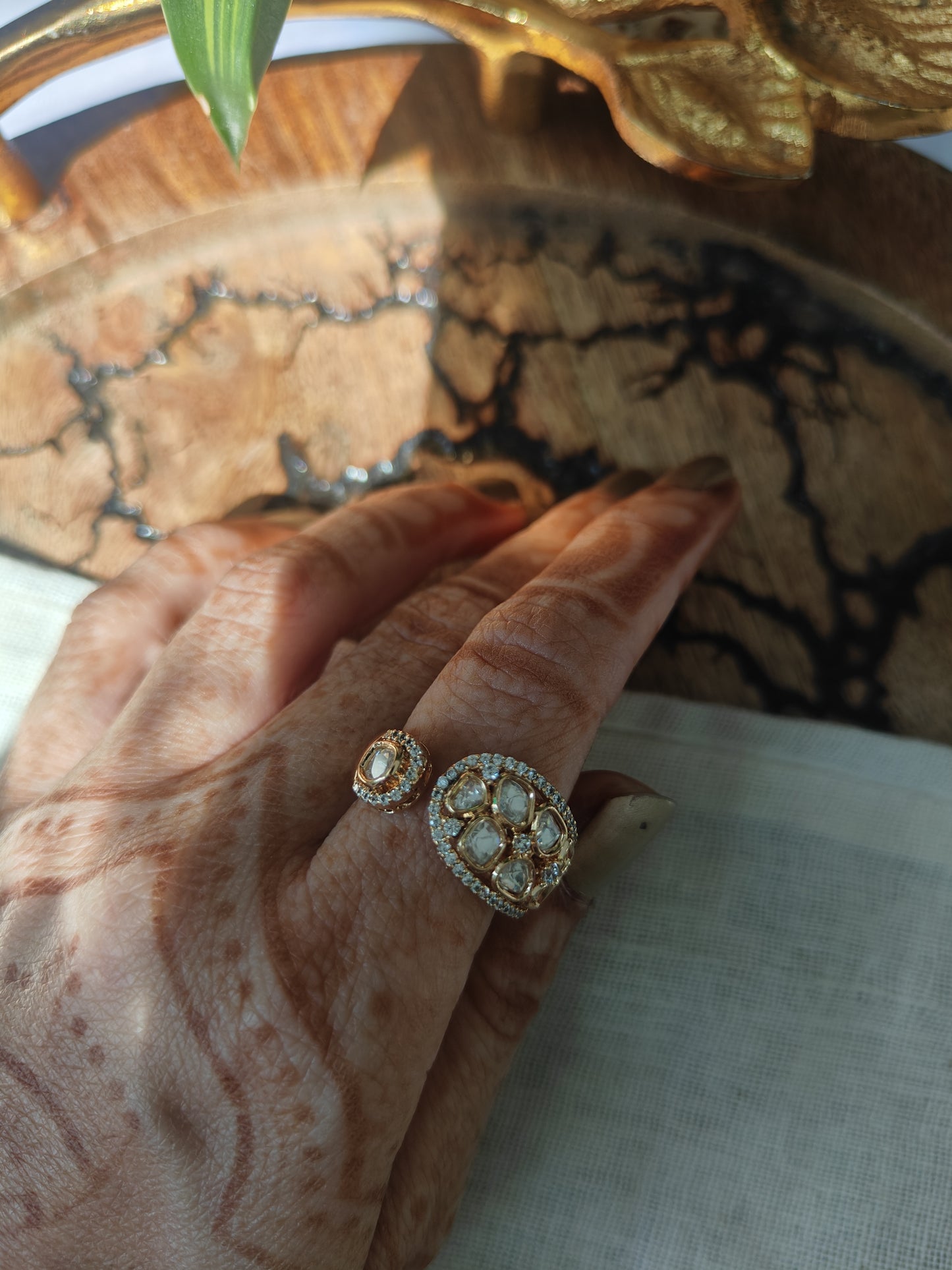 Ethereal Gemstone Statement Ring