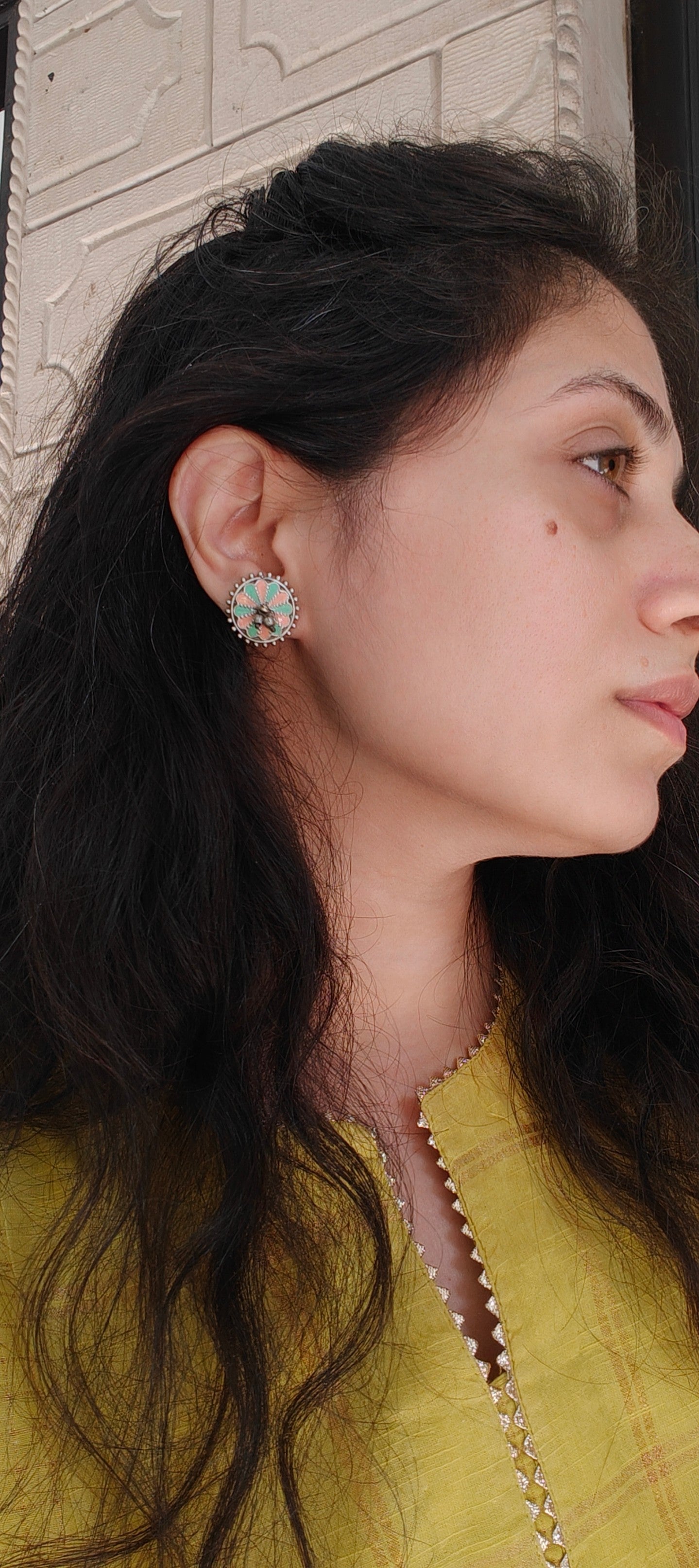 DualStyle Oxidised Enamel Earrings