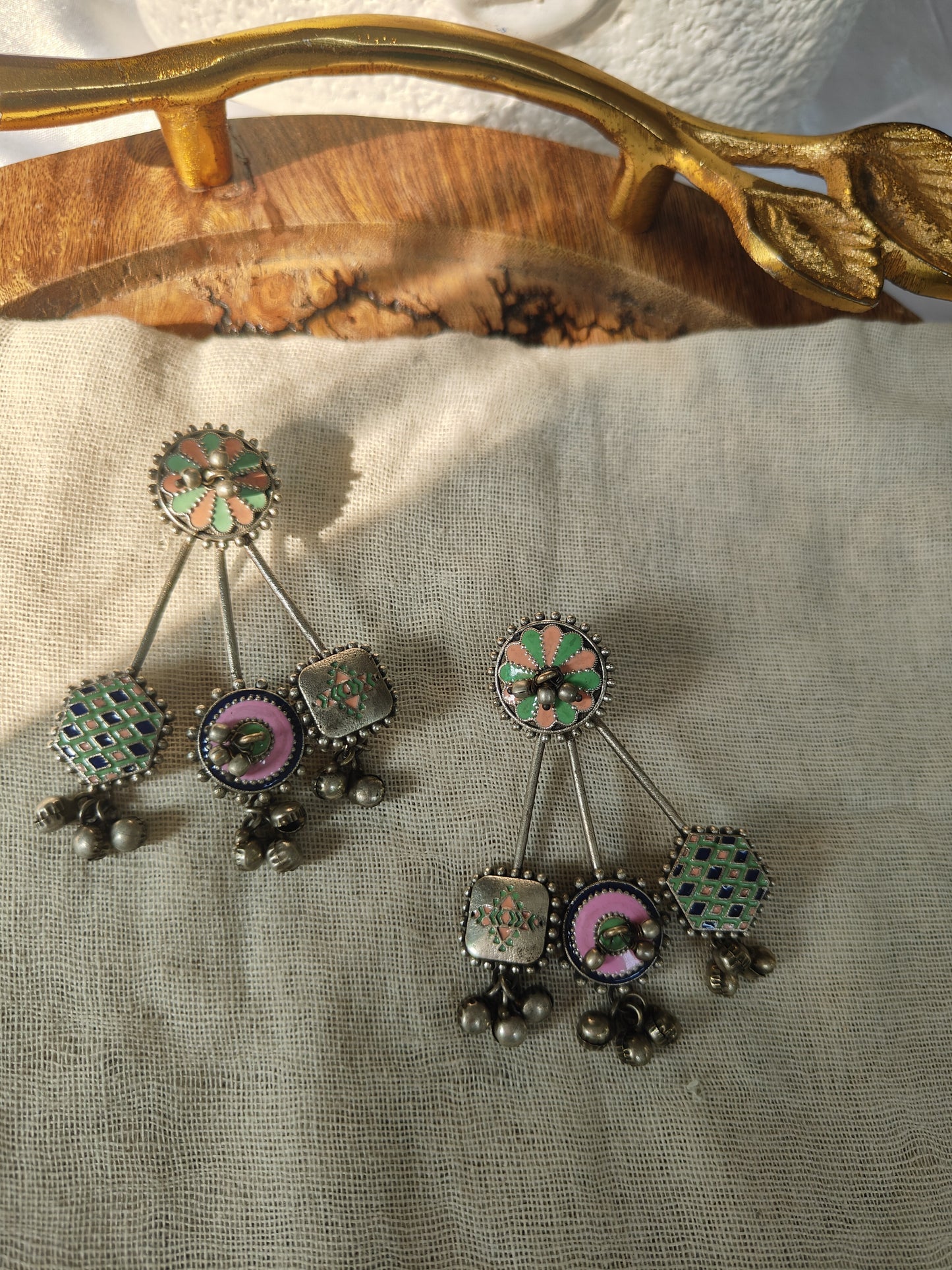 DualStyle Oxidised Enamel Earrings