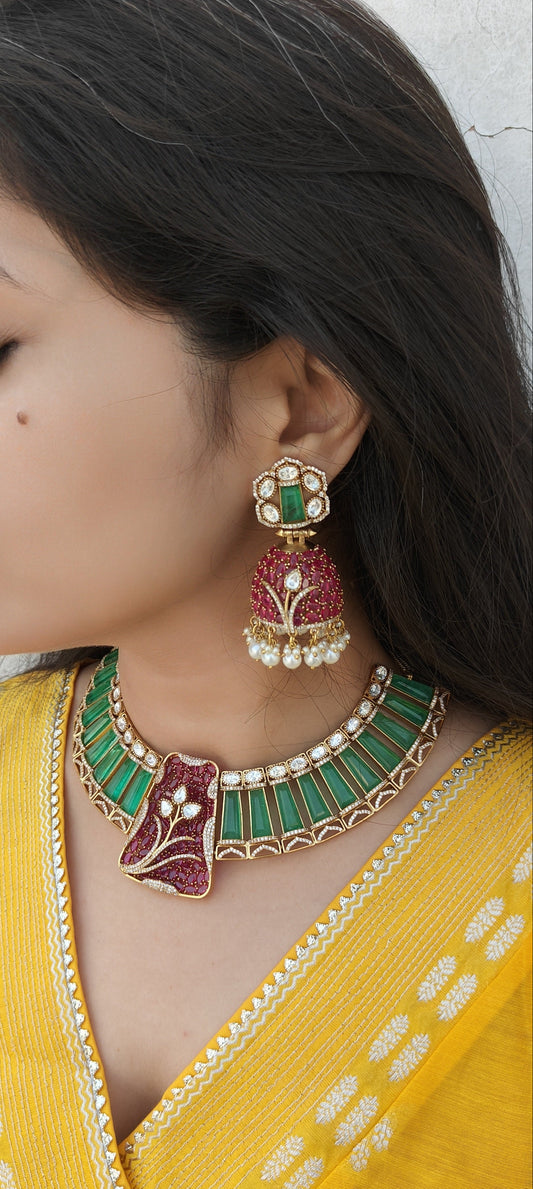 Heritage Meenakari Statement Choker