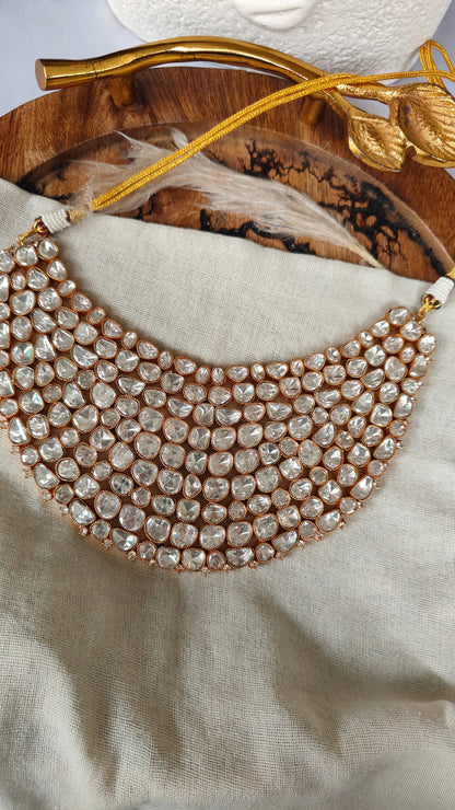 Limited Edition Sehra Uncut Polki Choker with Earrings