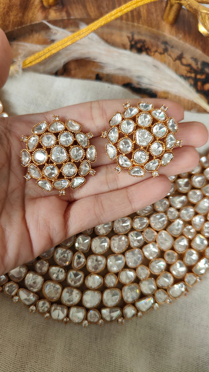 Limited Edition Sehra Uncut Polki Choker with Earrings